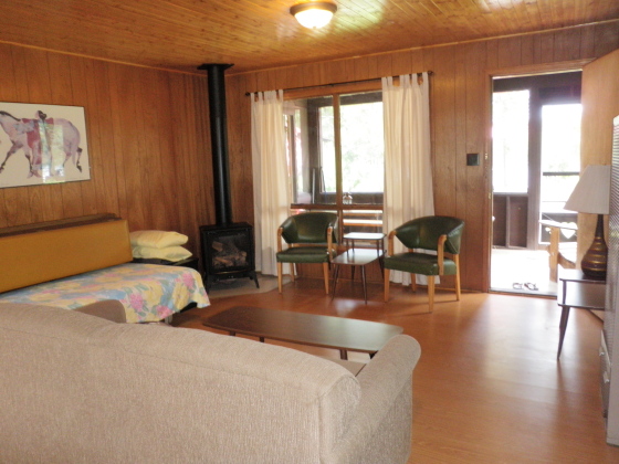 Livingroom looking towards screened porch