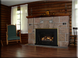 Livingroom with fireplace