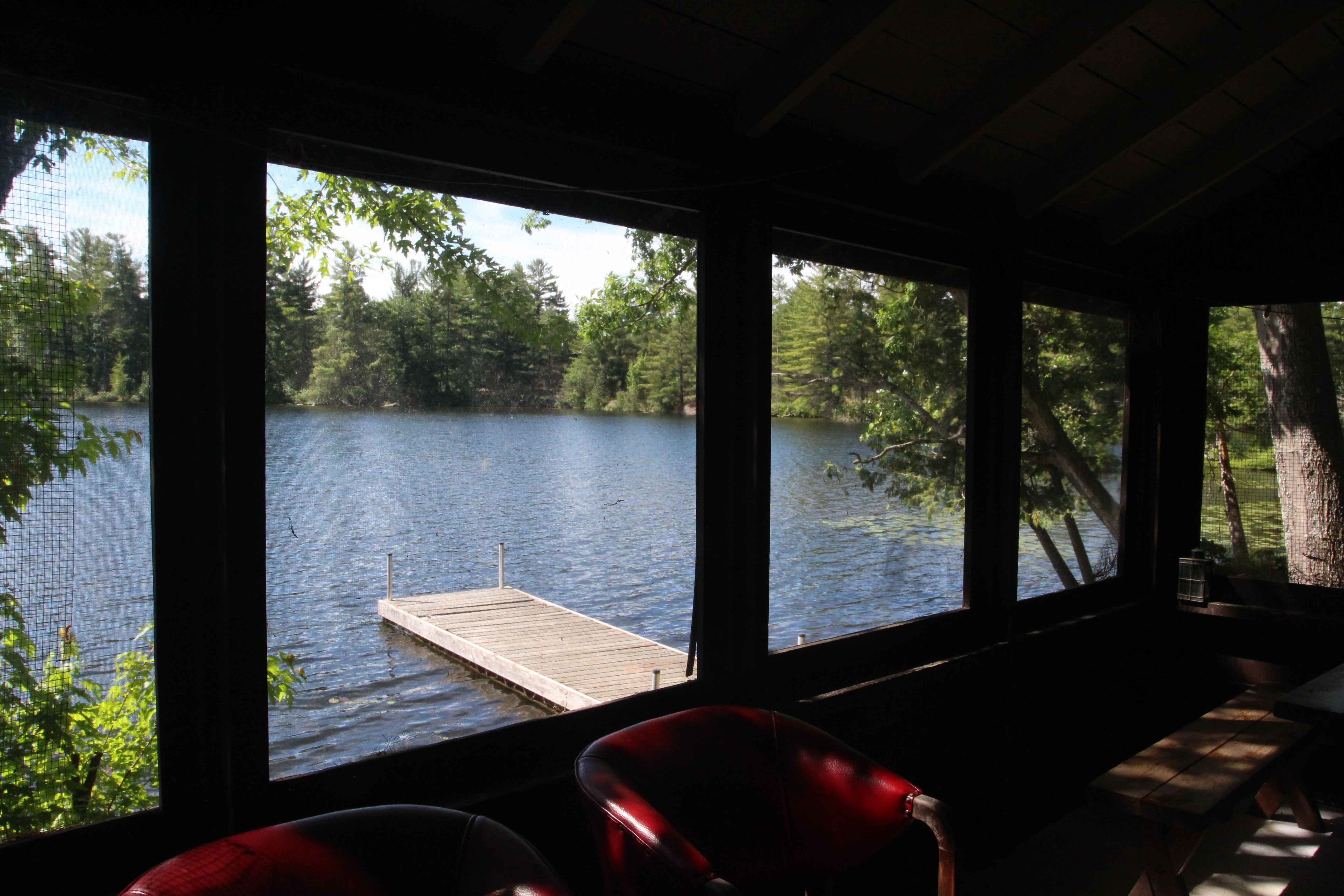 View from Ash's screened porch