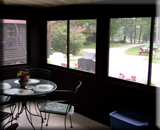 Spruce Porch and View