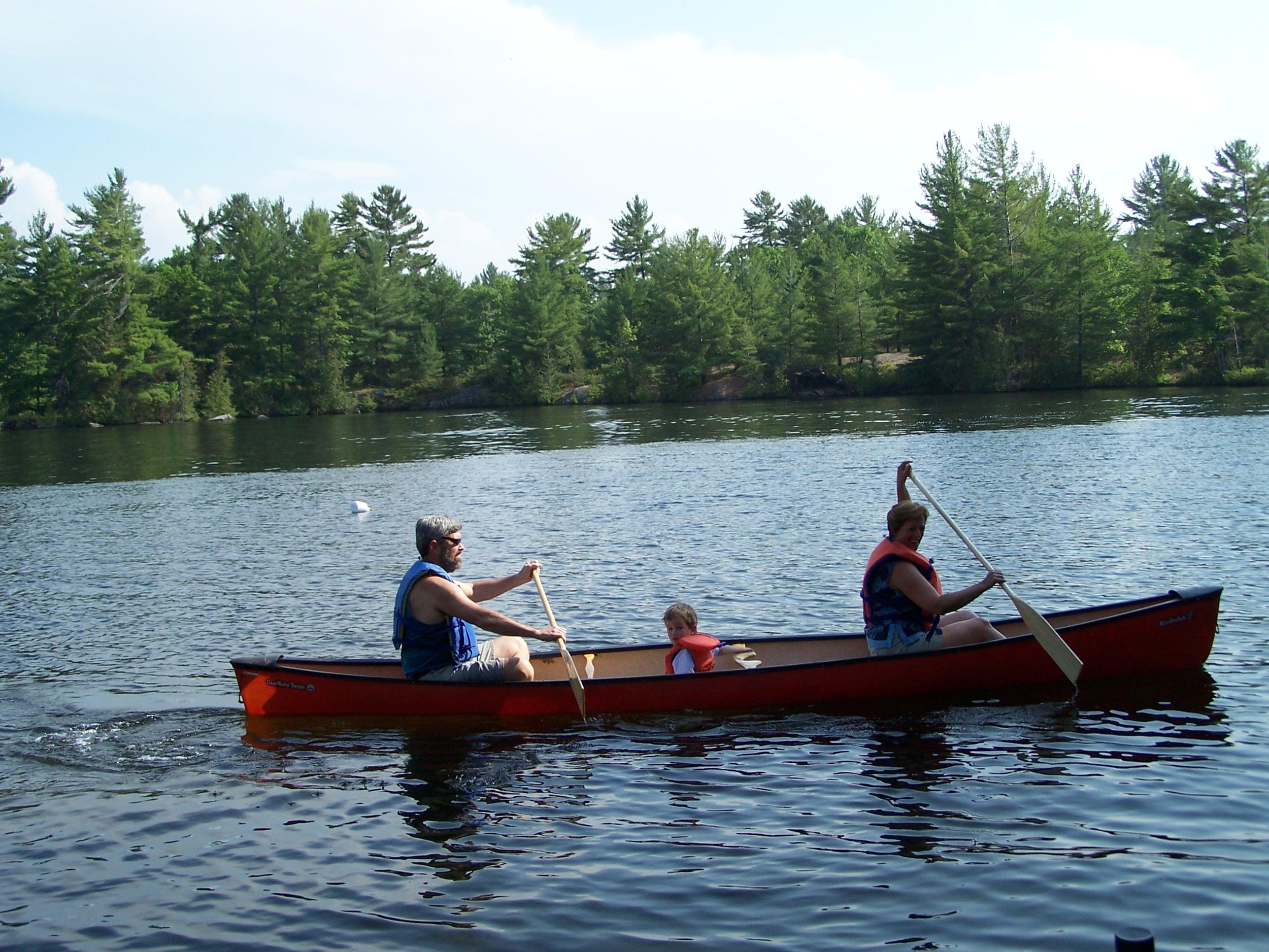 Canoeing on Lovesick Lake joey, biller